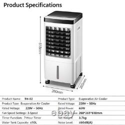 10L Portable Cooler Air Conditioning Unit Fan Humidifier With Remote Control UK