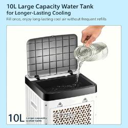 10L Portable Cooler Air Conditioning Unit Fan Humidifier With Remote Control UK