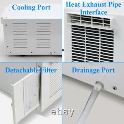 1100W Portable Air Conditioner Mobile Air Conditioning Unit Cooling Cooler White