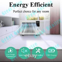 1100W Portable Air Cooling/Heating Conditioning Unit Window Home Fan with Remote