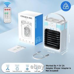 1200Ml Portable Air Conditioner Cooling Fan, Mini Air Conditioning Unit with Rem