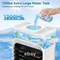 1200Ml Portable Air Conditioner Cooling Fan, Mini Air Conditioning Unit with Rem