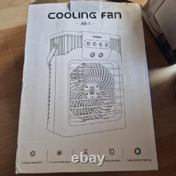 1200Ml Portable Air Conditioner Cooling Fan, Mini Air Conditioning Unit with Rem