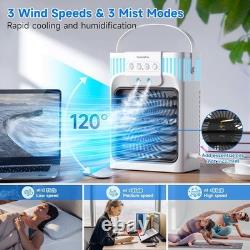 1200Ml Portable Air Conditioner Cooling Fan, Mini Air Conditioning Unit with Rem
