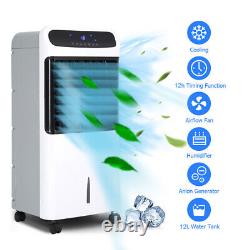 12L Portable Cooler Air Conditioning Unit Fan Humidifier With Remote Control UK