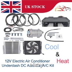 12V DC Electric Cool & Heat Underdash Air Conditioner Universal Vehicle A/C Kit