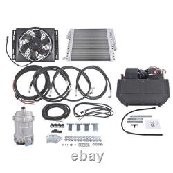 12V DC Electric Cool & Heat Underdash Air Conditioner Universal Vehicle A/C Kit