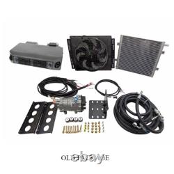 12V Dual Cool&Heat Under Dash Air Conditioner Electric Universal Car A/C Set Kit