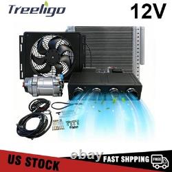 12V Electric Cooling Universal Underdash Air Conditioner DC Auto Car A/C UK