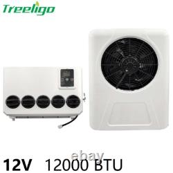 12V Electric Split Air Conditioner Cab AC Unit Kit For Truck Semi Bus RV Caravan