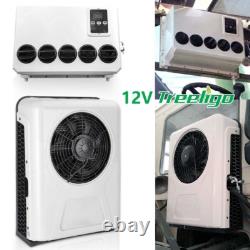 12V Electric Split Air Conditioner Cab AC Unit Kit For Truck Semi Caravan Bus