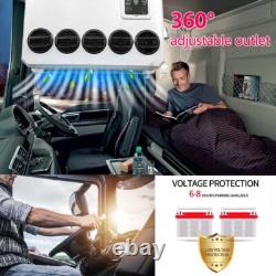 12V Electric Split Air Conditioner Cab AC Unit Kit For Truck Semi Caravan Bus