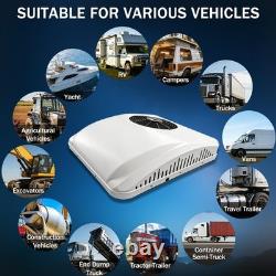 12V RV Air Conditioner Kit Heat & Cool Rooftop Electric AC Unit For Camper Truck
