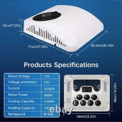 12V Rooftop RV Air Conditioner Heat Cool Electric AC Camper Bus