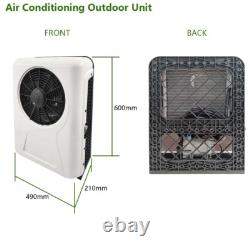 12V Truck Split AC Unit Air Conditioner Car RV Caravan Red 12000 BTU Evaporator