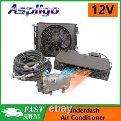 12V Under Dash Dual Cool & Heat Electric Air Conditioner Universal Car A/C Kit