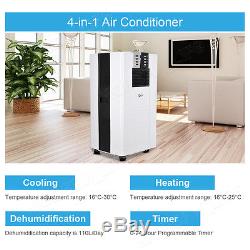 16,000BTU/4.7KW 4-in-1 Portable Air Conditioner Mobile Conditioning Unit Heater