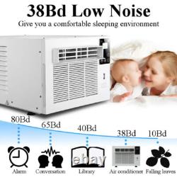 220V Portable Air Conditioner Cooling Conditioning Unit 3754 BTU 1100W WithRemote