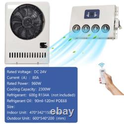 24V Truck Air Conditioner Unit RV Car AC Kit Cooling Air Conditioning 12000BTU