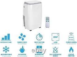 3-in-1 Portable Air Conditioning Unit / Dehumidifier In White 12000 Btu Col1576