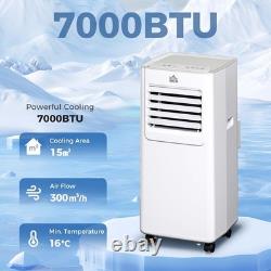 4-in-1 Portable Air Conditioner 7000 BTU Air Conditioning Unit White