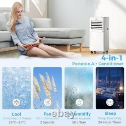 4-in-1 Portable Air Conditioner 7000 BTU Air Conditioning Unit White