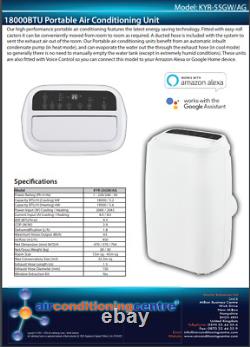 5.6kW Portable Air Conditioning Unit, Google Home, Alexa, KYR-55GWithAG