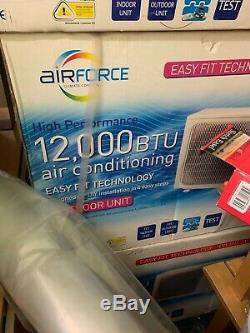 8 Air conditioning units Airforce by B&Q 17000 and 12000 BTU 4 pairs of units