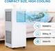 9000 BTU Air Conditioning Unit Portable Conditioner R290 60db with Remote