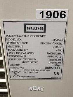 9000 BTU Challenge Portable Air Conditioning Unit model 414/0014