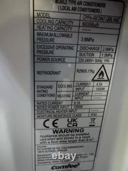 9000 BTU Comfee Freestanding A Rated Cold Air Conditioning Unit On Wheels New