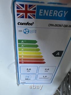 9000 BTU Comfee Freestanding A Rated Cold Air Conditioning Unit On Wheels New