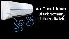 Air Conditioner Sound For Sleeping And Relaxing Black Screen No Ads