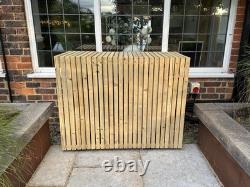 Air Conditioning A/C Unit Cover Hide Enclosure Wooden Slatted Outdoor