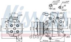Air Conditioning Compressor Unit Module For Honda CIVIC VIII Hatchback Fn Fk