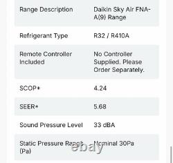 Air Conditioning Daikin Sky Air FNA25A9 Concealed Floor Standing Unit 2.5kW