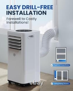 Air Conditioning Unit 9000 BTU Portable Air Conditioner with 4 In 1 Dehumidifier