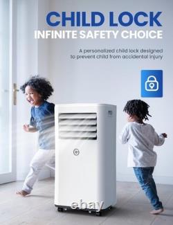 Air Conditioning Unit 9000 BTU Portable Air Conditioner with 4 In 1 Dehumidifier