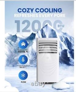 Air Conditioning Unit Portable Air Conditioner 1200 BTU 4-In-1 Dehumidifier UK