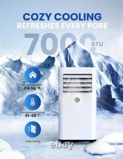 Air Conditioning Unit Portable Air Conditioner 7000 BTU 4-in-1 Dehumidifier