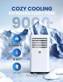 Air Conditioning Unit Portable Air Conditioner 9000 BTU 4-In-1 Dehumidifier, Coo