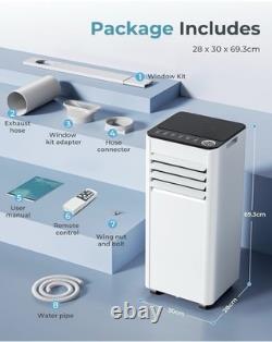 Air Conditioning Unit Portable Air Conditioner 9000 BTU with Remote Control UK