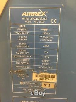 Airrex HSC-3500 portable air conditioning unit. Home or office RRP £2,600