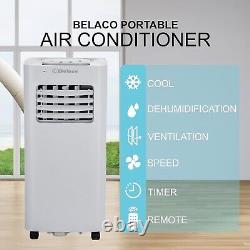 Belaco Air Conditioning Unit, Portable, 9000BTU 4-in1, Timer, Dual window kit