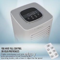 Belaco Air Conditioning Unit, Portable, 9000BTU 4-in1, Timer, Dual window kit