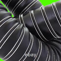 Black High Temp Silicone 2 Ply Air Ducting Hot Cold Air Engine Brake Cooling