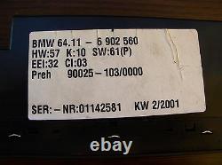 Bmw X5 E53 A/c Air Conditioning Heater Climate Control Module 18 Pin Max 6902560