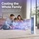 BreezaMax Smart Bladeless Air Cooler Fan, Airzuma Portable Air Conditioning Unit