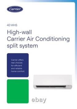 Carrier Air Conditioning System 4.6kwith14,300BTU Wall Mounted Heat Pump R32