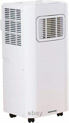 Daewoo 3in1 BTU 5000 Portable Air Conditioning Unit With Remote Control White